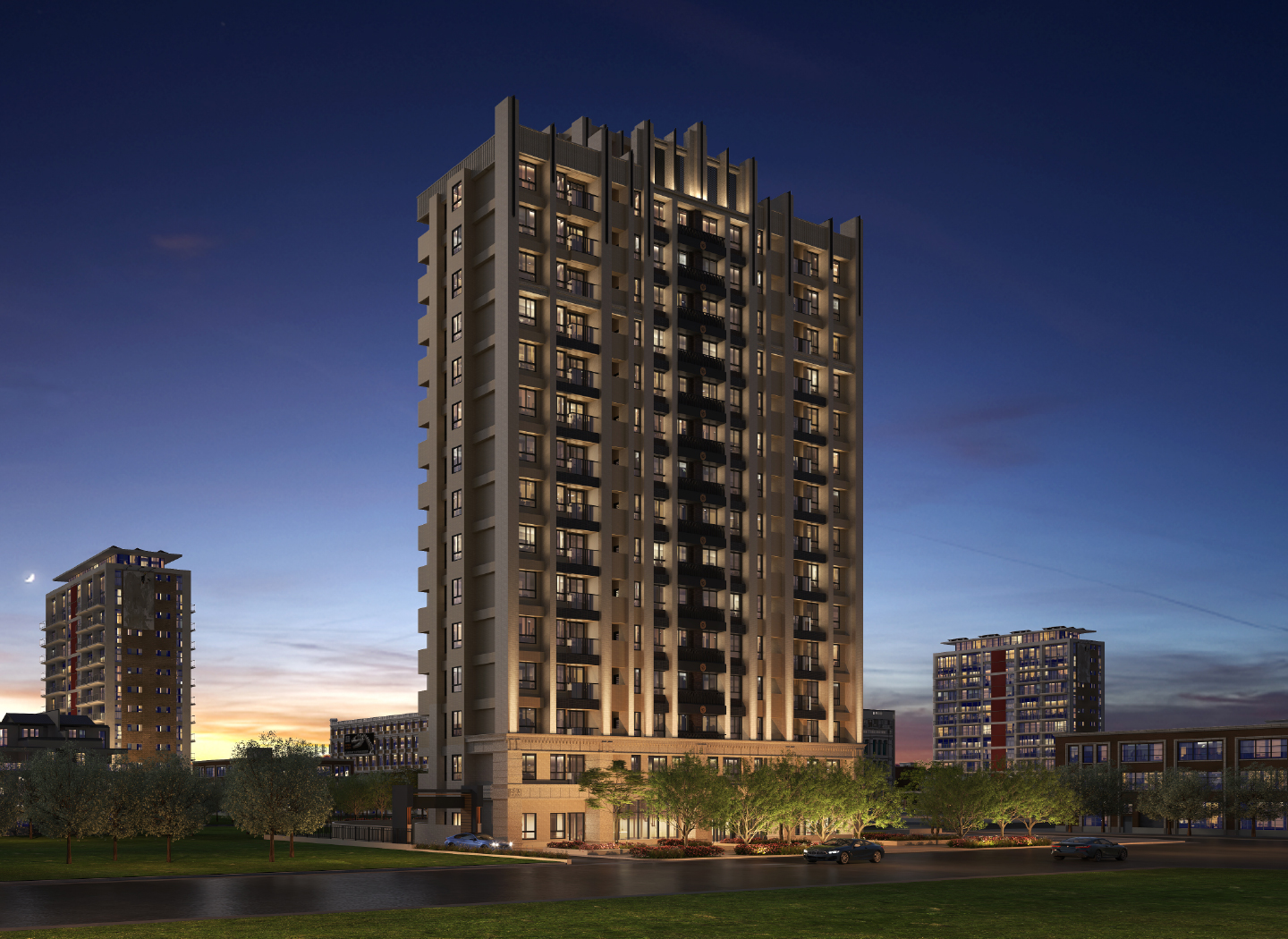 北向夜景3D參考圖